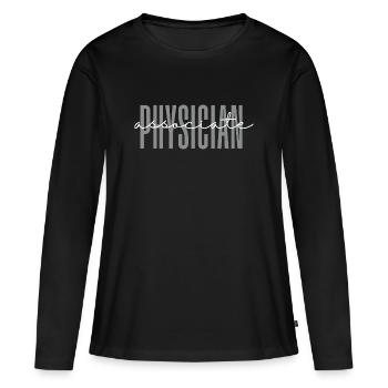 Physician Associate PA Student Grade Future  - Women's Premium Organic Long Sleeve Shirt - black - Front - Julia (174cm)