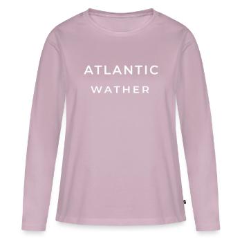 ATLANTIC_WATHER - Women's Premium Organic Long Sleeve Shirt - dusky pink - Front - Julia (174cm)