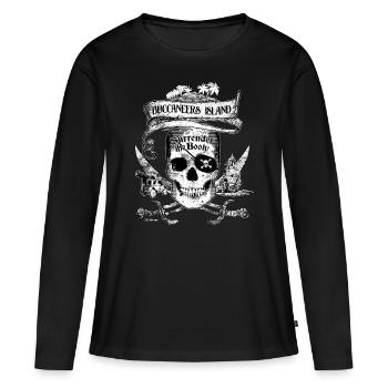 Crâne de PD Moreno Buccaneers Island - T-shirt manches longues Premium bio Femme - noir - Devant - Julia (174cm)