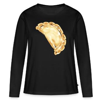 Polish Food Pierogi - Women's Premium Organic Long Sleeve Shirt - black - Front - Julia (174cm)