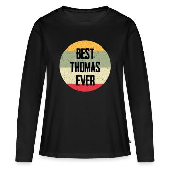 Best Thomas Ever - Women's Premium Organic Long Sleeve Shirt - black - Front - Julia (174cm)