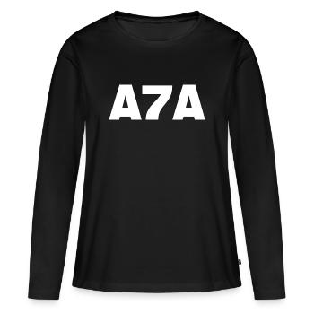 A7A Argot égyptien pour le rejet - T-shirt manches longues Premium bio Femme - noir - Devant - Julia (174cm)
