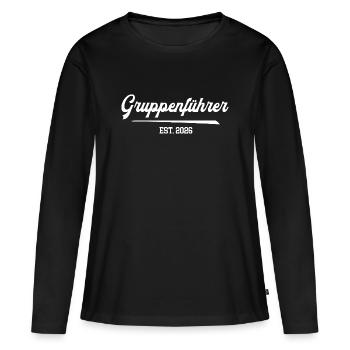 Group Leader Group Leader Team Leader 2025 - Women's Premium Organic Long Sleeve Shirt - black - Front - Julia (174cm)