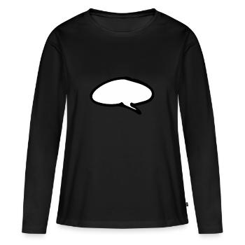 ballon - T-shirt manches longues Premium bio Femme - noir - Devant - Julia (174cm)