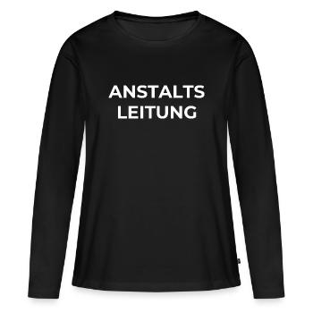 Anstalts Leitung - Frauen Premium Bio Langarmshirt - Schwarz - Vorne - Julia (174cm)