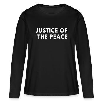Justice Of The Peace Funny Court Legal Magistrate  - Women's Premium Organic Long Sleeve Shirt - black - Front - Julia (174cm)