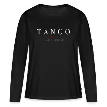 Le tango : l’art de la connexion - T-shirt manches longues Premium bio Femme - noir - Devant - Julia (174cm)