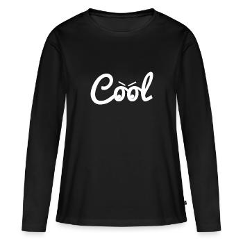 cool Cool - Frauen Premium Bio Langarmshirt - Schwarz - Vorne - Julia (174cm)