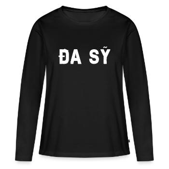 Đa Sỹ Hanoï, Vietnam - T-shirt manches longues Premium bio Femme - noir - Devant - Julia (174cm)