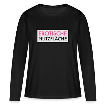 Erotische Nutzfläche | Erotik | Sex | Pärchen Frau - Frauen Premium Bio Langarmshirt - Schwarz - Vorne - Julia (174cm)