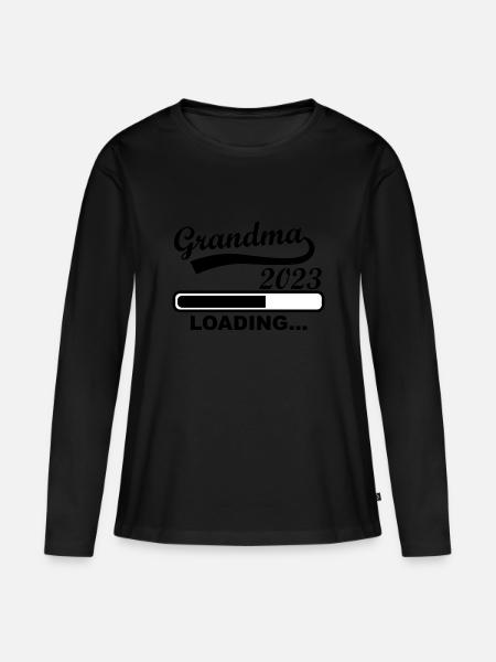 Oma 2023 loading - Frauen Premium Bio Langarmshirt - 
