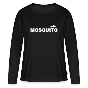 MOSQUITO - Frauen Premium Bio Langarmshirt - Schwarz - Vorne - Julia (174cm)