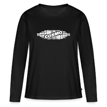 First name Cosmo - Women's Premium Organic Long Sleeve Shirt - black - Front - Julia (174cm)