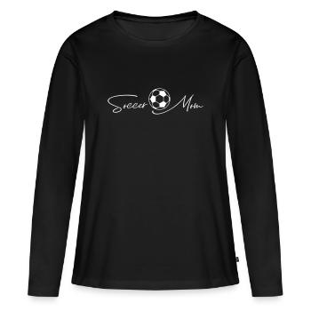 Soccer Mom Design for Soccer Mom - Women's Premium Organic Long Sleeve Shirt - black - Front - Julia (174cm)