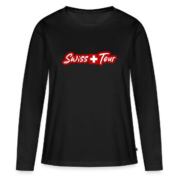 Vacances Swiss Tour Switzerland - T-shirt manches longues Premium bio Femme - noir - Devant - Julia (174cm)