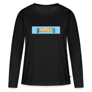 Jackpot Rétro Banner Style Vintage - T-shirt manches longues Premium bio Femme - noir - Devant - Julia (174cm)