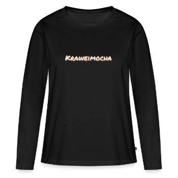 Kraweimocha - bruiteur, dialecte amusant - T-shirt manches longues Premium bio Femme - noir - Devant - Julia (174cm)