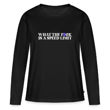 Auto - Frauen Premium Bio Langarmshirt - Schwarz - Vorne - Julia (174cm)