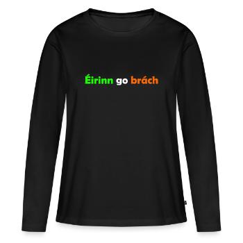 Eirin go brach - Frauen Premium Bio Langarmshirt - Schwarz - Vorne - Julia (174cm)