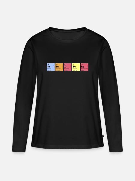 Chemie Kreuzberg - Frauen Premium Bio Langarmshirt - Schwarz