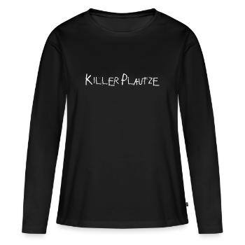 killerplautze bauch bierbauch plautze lustig - Frauen Premium Bio Langarmshirt - Schwarz - Vorne - Julia (174cm)