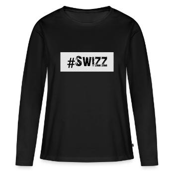 Swizz - T-shirt manches longues Premium bio Femme - noir - Devant - Julia (174cm)