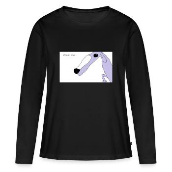 Let me do it for you - T-shirt manches longues Premium bio Femme - noir - Devant - Julia (174cm)