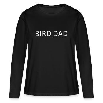 Papa oiseau minimaliste, père oiseau drôle f - T-shirt manches longues Premium bio Femme - noir - Devant - Julia (174cm)