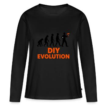 DIY Evolution Crafts - Women's Premium Organic Long Sleeve Shirt - black - Front - Julia (174cm)