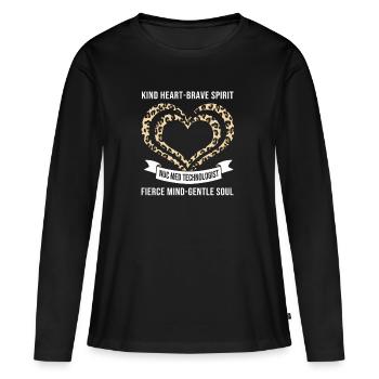 Nuklear Nuklearmedizin Atom Radiologie - Frauen Premium Bio Langarmshirt - Schwarz - Vorne - Julia (174cm)