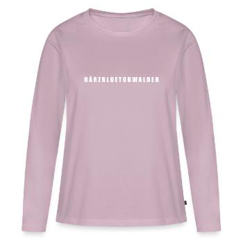 Härzbluetobwalder Kanton Obwalden Schweiz - Frauen Premium Bio Langarmshirt - Altrosa - Vorne - Julia (174cm)
