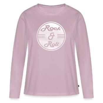 Rock & Roll - Frauen Premium Bio Langarmshirt - Altrosa - Vorne - Julia (174cm)
