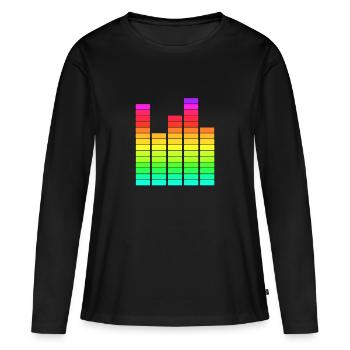 Electronic Music - Women's Premium Organic Long Sleeve Shirt - black - Front - Julia (174cm)