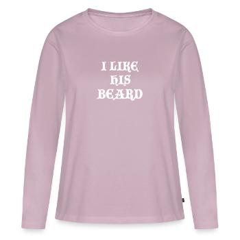 Beard - Women's Premium Organic Long Sleeve Shirt - dusky pink - Front - Julia (174cm)