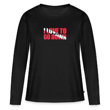 Diver Diver Diving Scuba Diving Gift - T-shirt manches longues Premium bio Femme - noir - Devant - Julia (174cm)