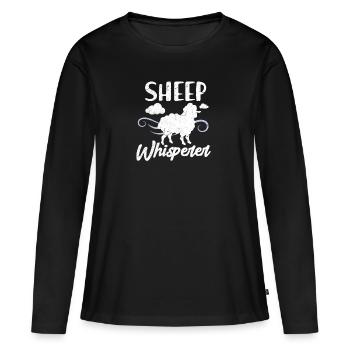 Sheep sheep sheep sheep lamb lambs gift - Women's Premium Organic Long Sleeve Shirt - black - Front - Julia (174cm)