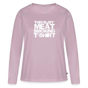 Grill King - Women's Premium Organic Long Sleeve Shirt - dusky pink - Front - Julia (174cm)