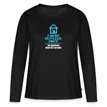 Gamer - Women's Premium Organic Long Sleeve Shirt - black - Front - Julia (174cm)