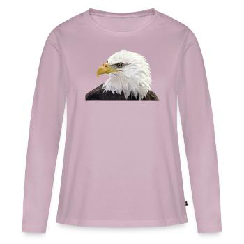 Bald eagle - Women's Premium Organic Long Sleeve Shirt - dusky pink - Front - Julia (174cm)