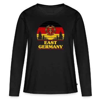 RDA - T-shirt manches longues Premium bio Femme - noir - Devant - Julia (174cm)