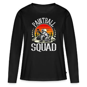 Paintball Squad - Frauen Premium Bio Langarmshirt - Schwarz - Vorne - Julia (174cm)