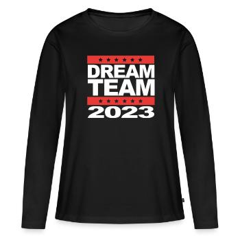 Team 2023 - Women's Premium Organic Long Sleeve Shirt - black - Front - Julia (174cm)