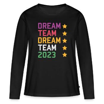 Beste Freunde 2023 - Frauen Premium Bio Langarmshirt - Schwarz - Vorne - Julia (174cm)