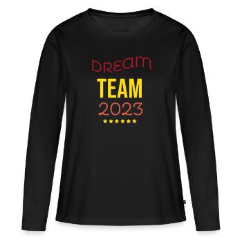 Dream Team 2023 - Women's Premium Organic Long Sleeve Shirt - black - Front - Julia (174cm)