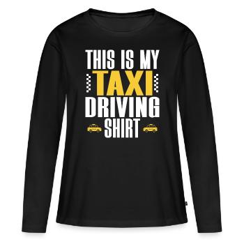 Taxi Driver Taxi Driver - Women's Premium Organic Long Sleeve Shirt - black - Front - Julia (174cm)