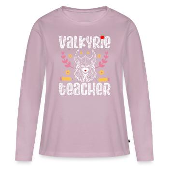 Viking Woman Teacher Valkyrie - Women's Premium Organic Long Sleeve Shirt - dusky pink - Front - Julia (174cm)