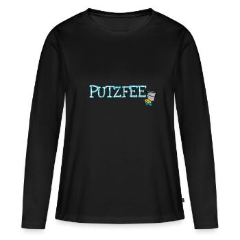 Putzfrau - Putzfee Dankeschön Anerkennung Geschenk - Frauen Premium Bio Langarmshirt - Schwarz - Vorne - Julia (174cm)