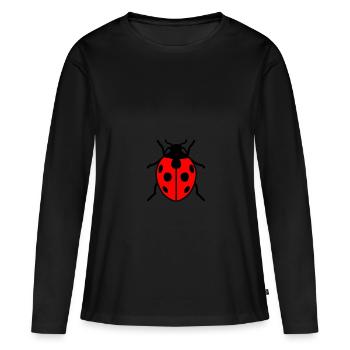 ladybug - Women's Premium Organic Long Sleeve Shirt - black - Front - Julia (174cm)