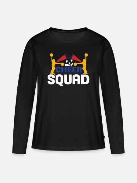 Cheer Squad - Frauen Premium Bio Langarmshirt - Schwarz
