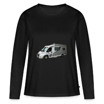 camper - T-shirt manches longues Premium bio Femme - noir - Devant - Julia (174cm)
